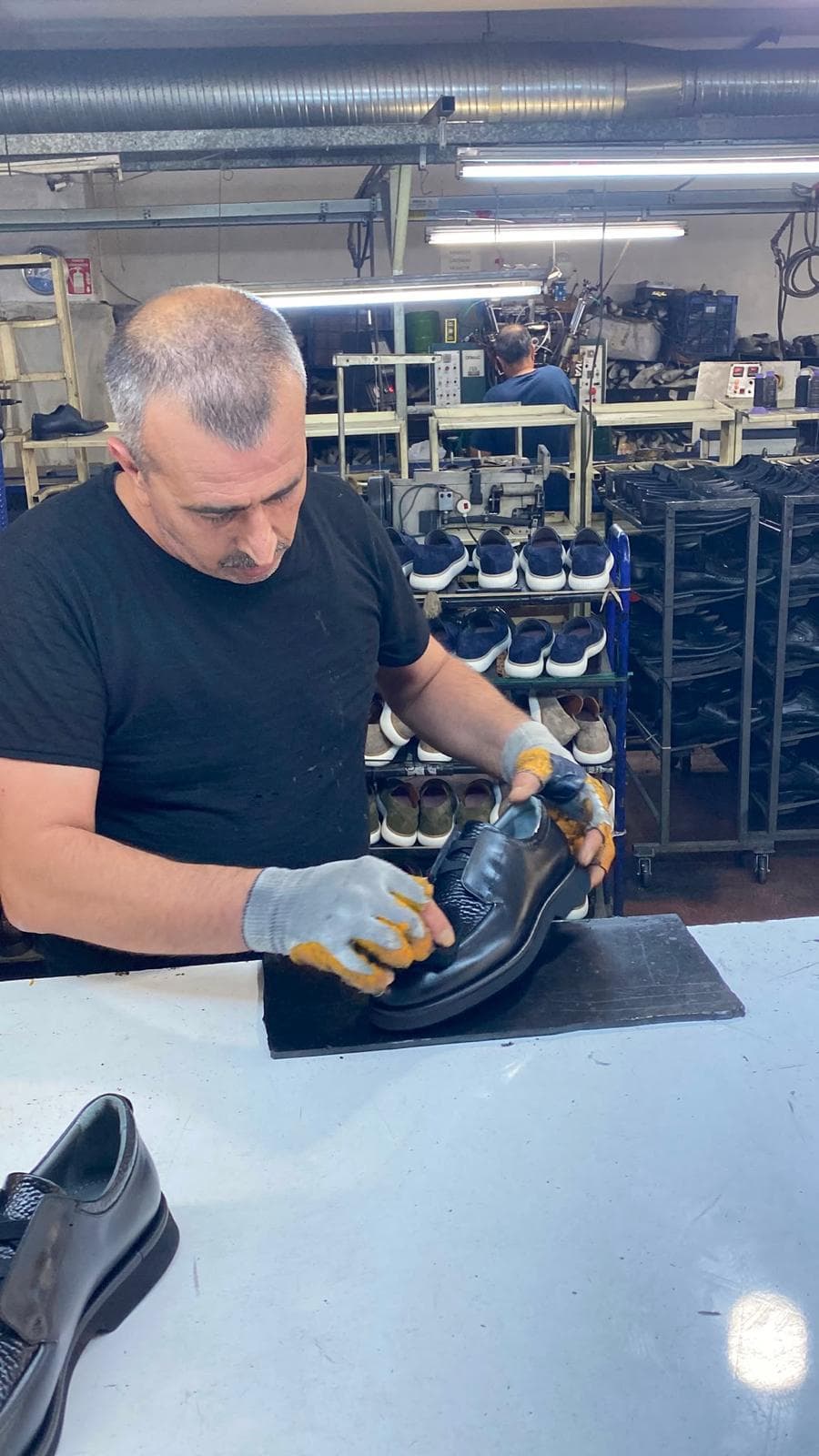 Footwear craftsmanship in our workshop